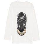 Felpa girocollo Mask Crosses in bianco Ih nom uh nit - uomo 