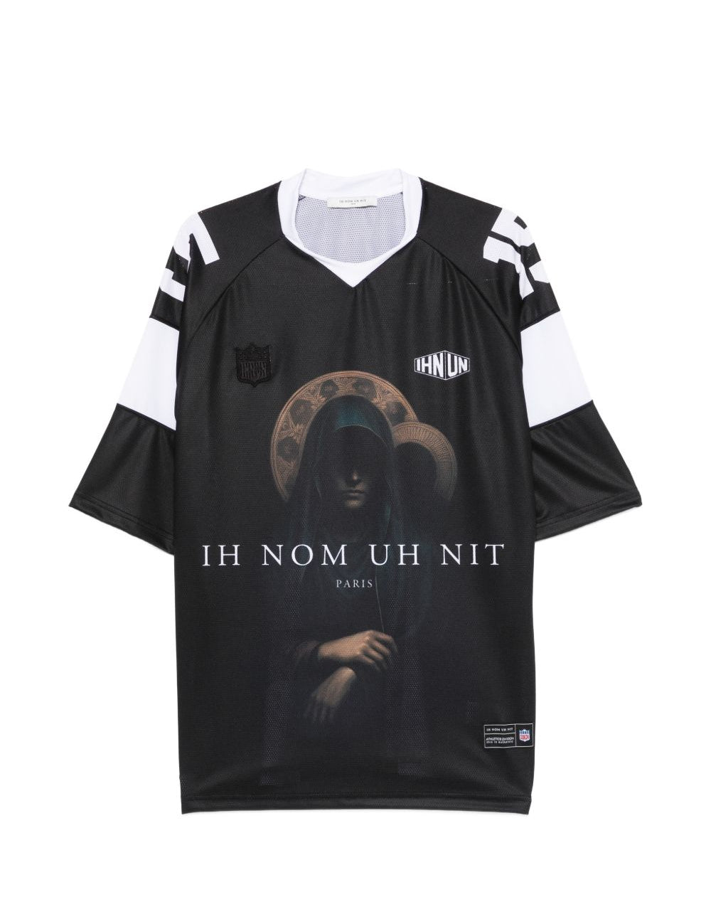 T-shirt Holy Mary in nero Ih nom uh nit - uomo 
