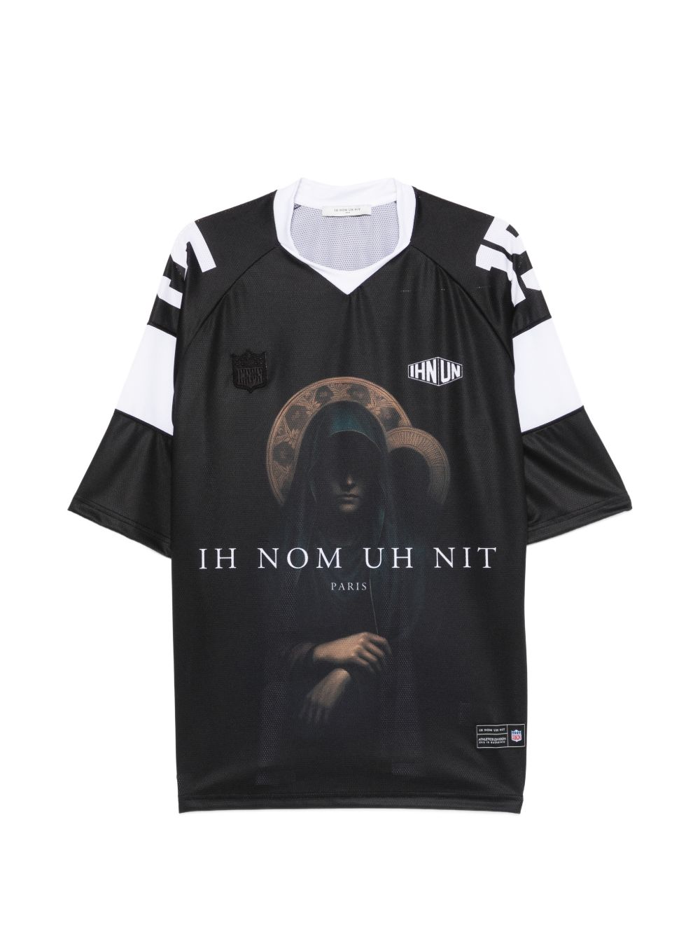 T-shirt Holy Mary in nero Ih nom uh nit - uomo 