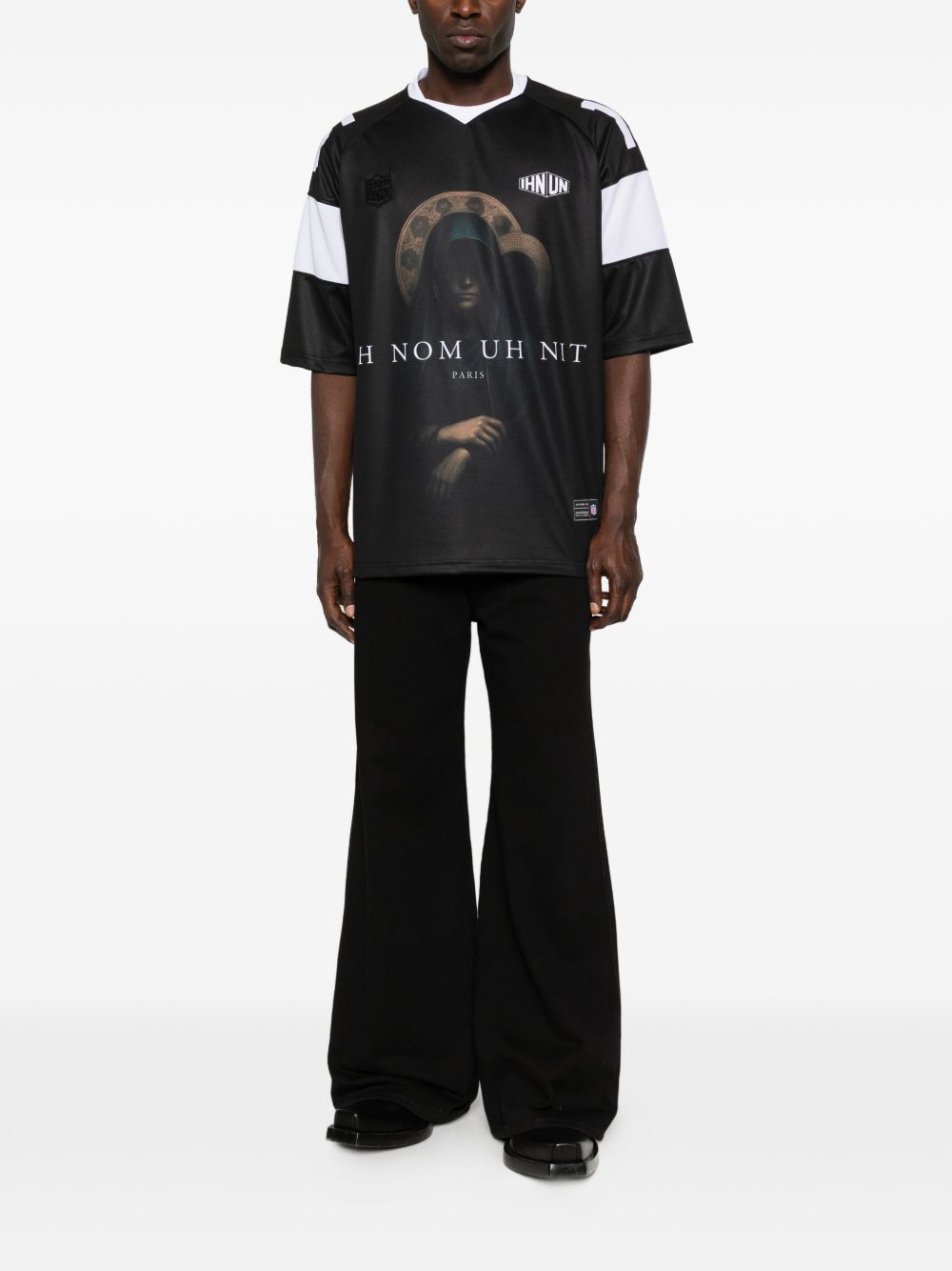 T-shirt Holy Mary in nero Ih nom uh nit - uomo 