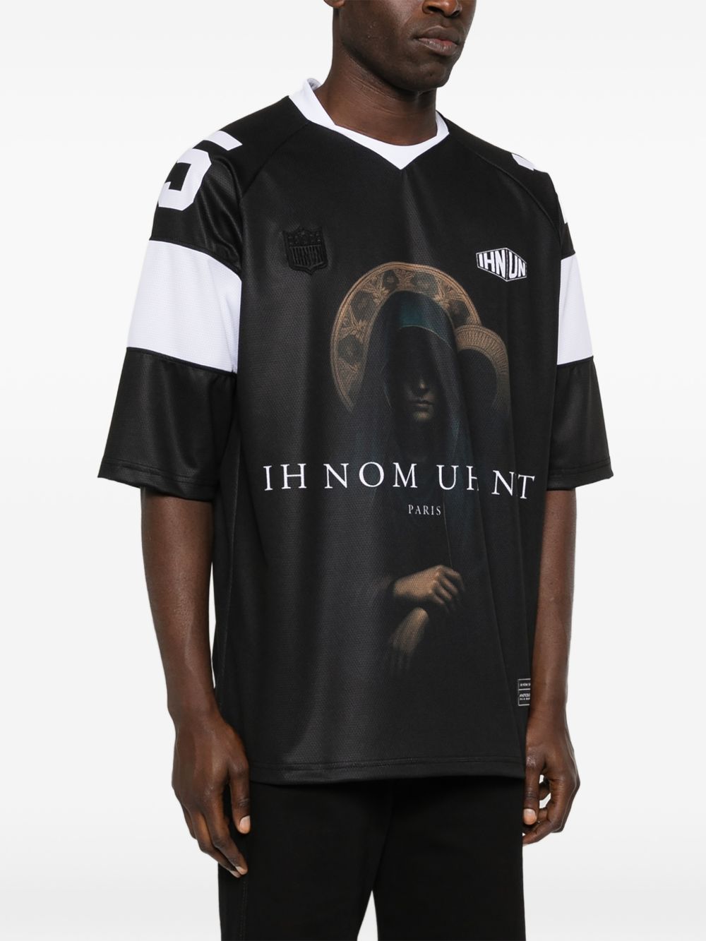 T-shirt Holy Mary in nero Ih nom uh nit - uomo 