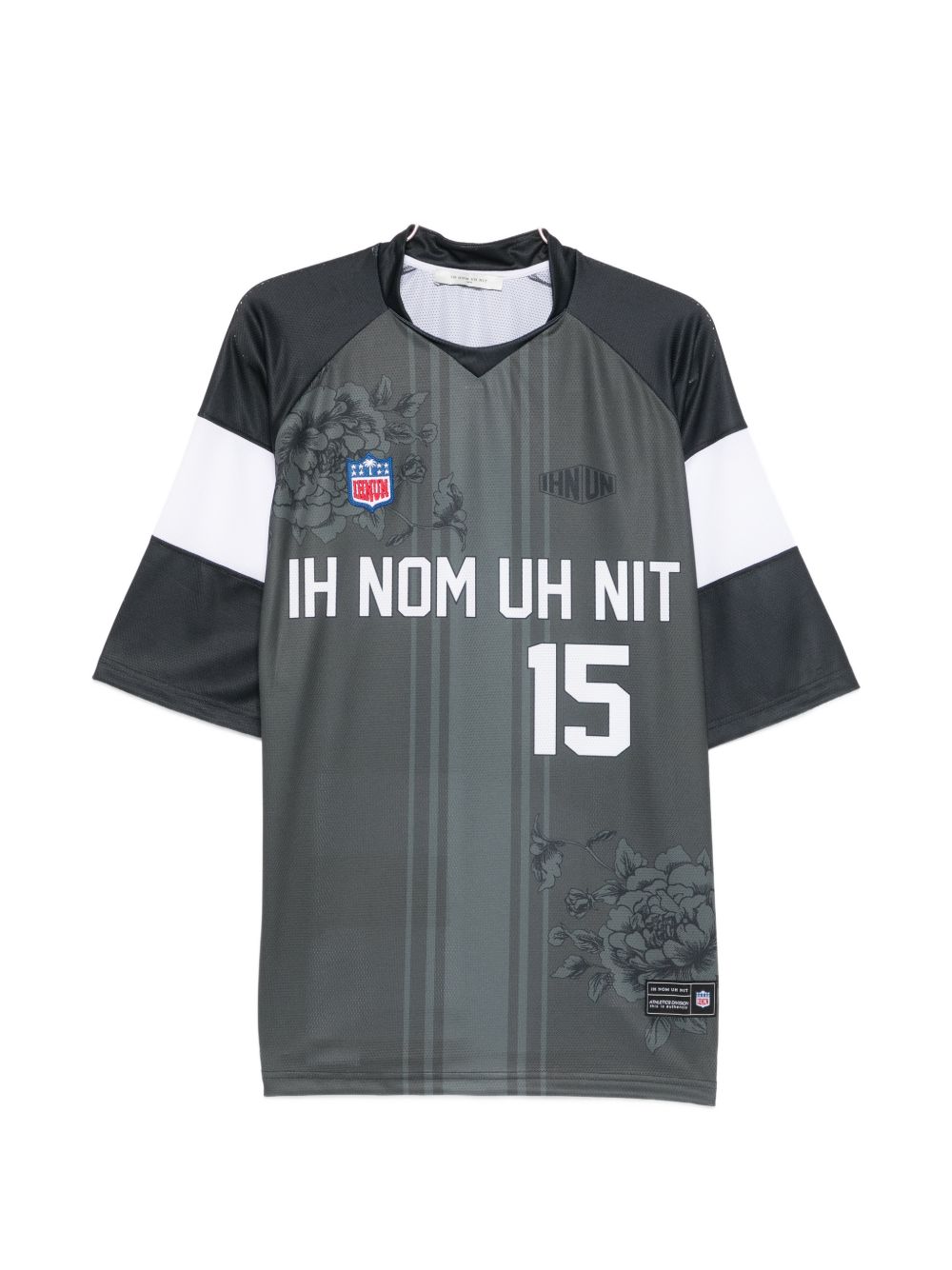 T-shirt con stampa floreale in grigio Ih nom uh nit - uomo 