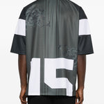 T-shirt con stampa floreale in grigio Ih nom uh nit - uomo 