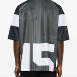 T-shirt con stampa floreale in grigio Ih nom uh nit - uomo 