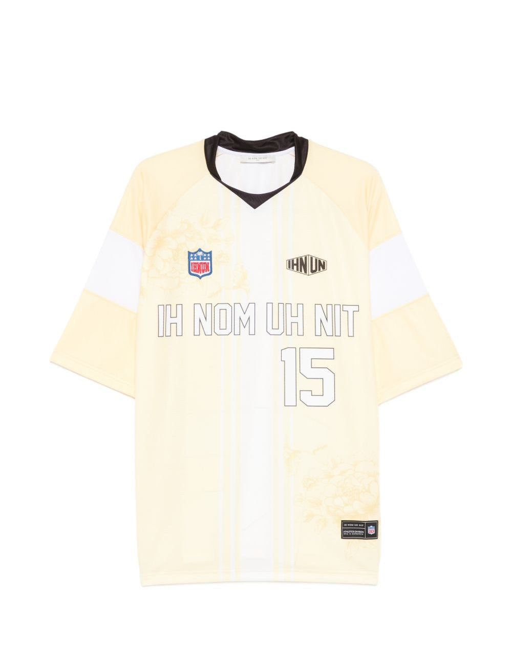 T-shirt con numero floreale in giallo Ih nom uh nit - uomo 