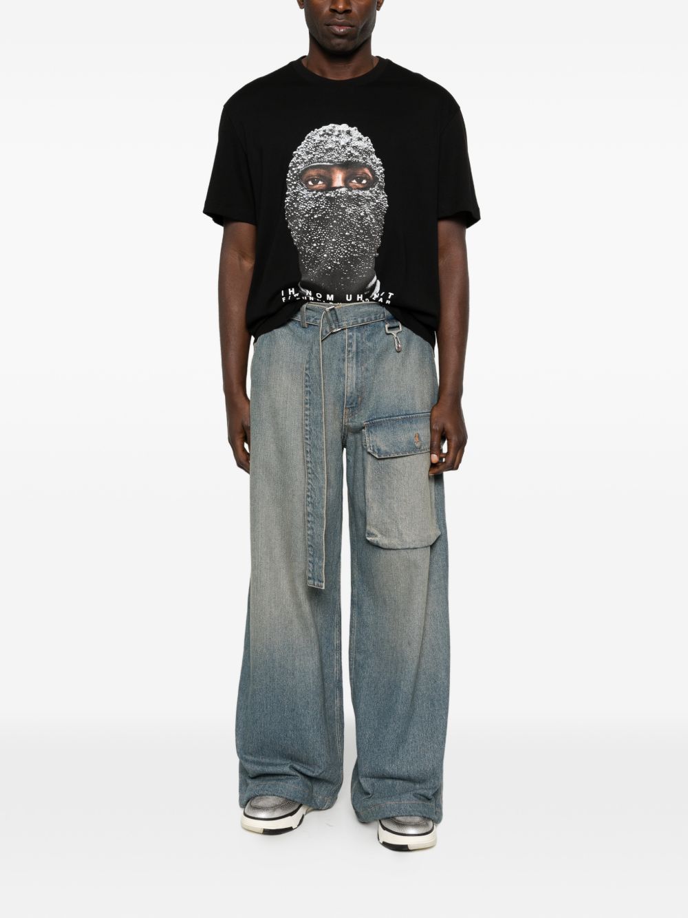 T-shirt Edition Mask in nero Ih nom uh nit - uomo 