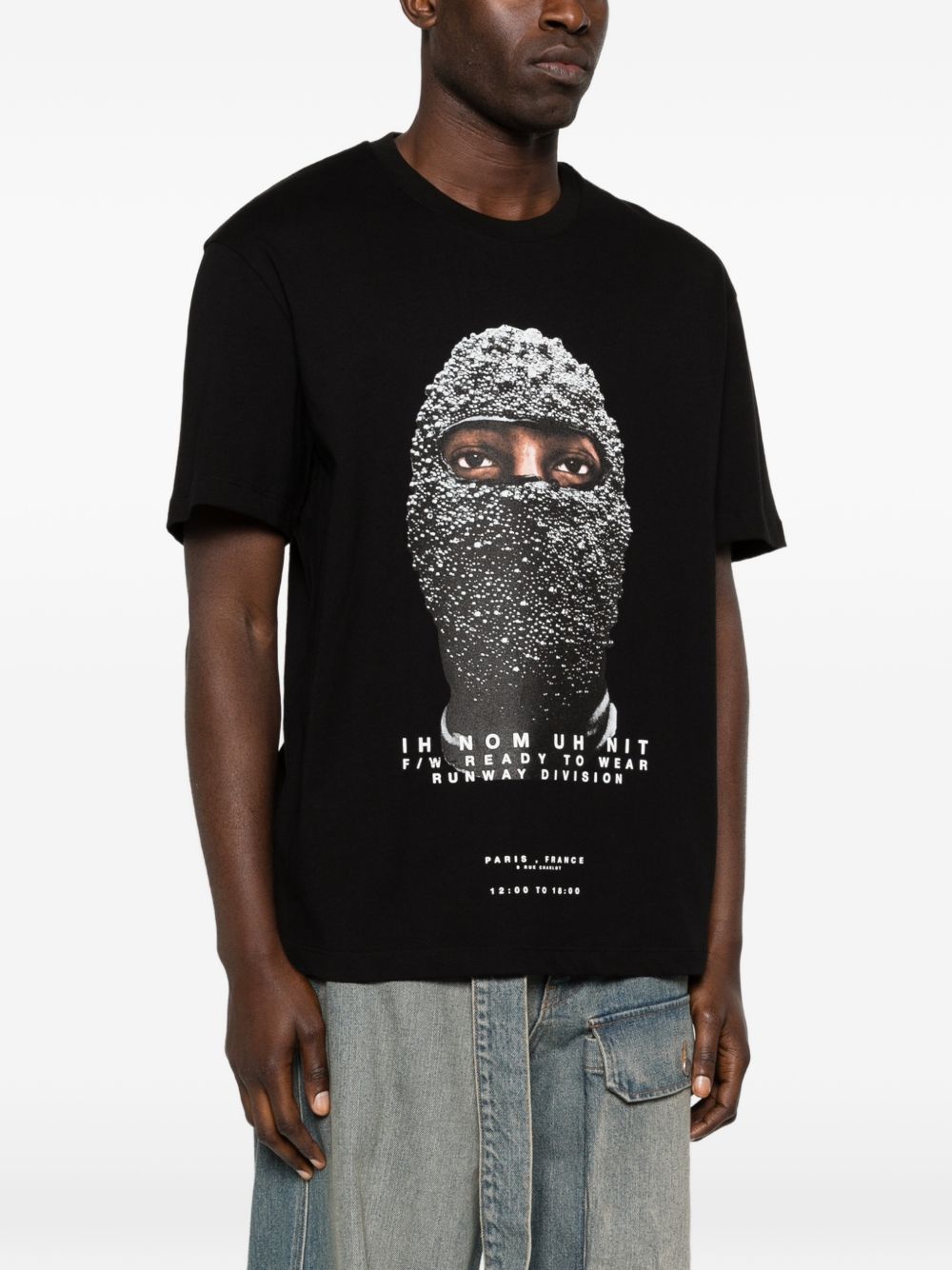 T-shirt Edition Mask in nero Ih nom uh nit - uomo 