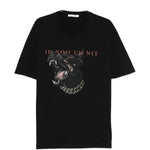T-shirt Dobermann in nero Ih nom uh nit - uomo 