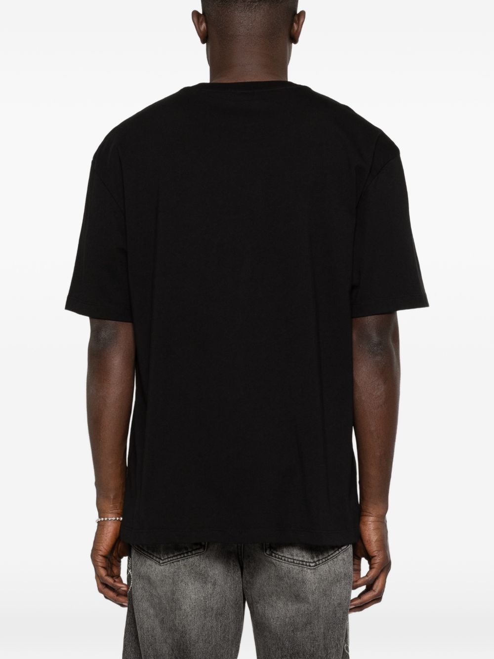 T-shirt Dobermann in nero Ih nom uh nit - uomo 