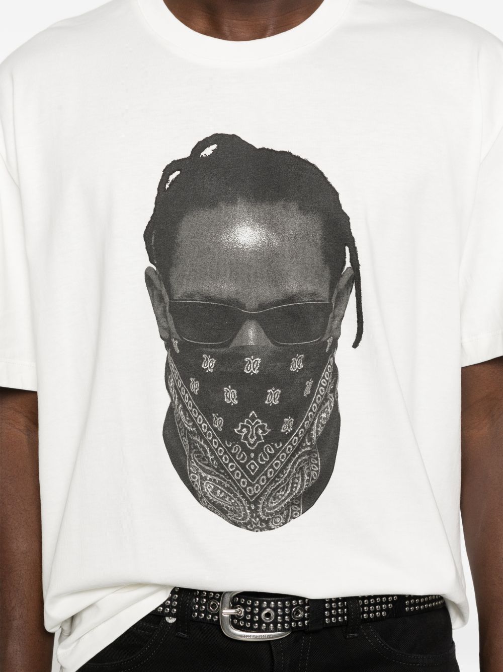 T-shirt con stampa in bianco Ih nom uh nit - uomo 
