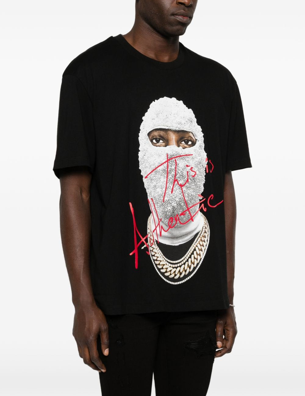 T-shirt con stampa in nero Ih nom uh nit - uomo 