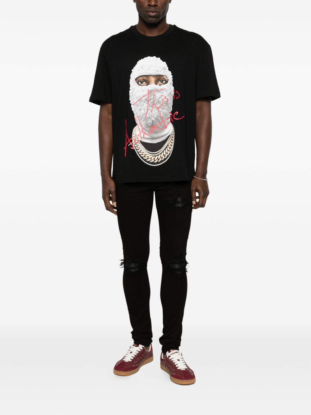 T-shirt con stampa in nero Ih nom uh nit - uomo 