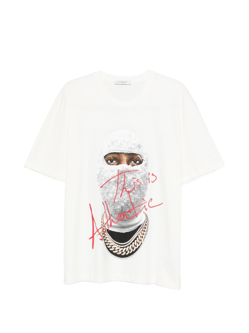 T-shirt Mask Authentic in bianco Ih nom uh nit - uomo 