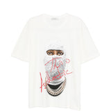 T-shirt Mask Authentic in bianco Ih nom uh nit - uomo 