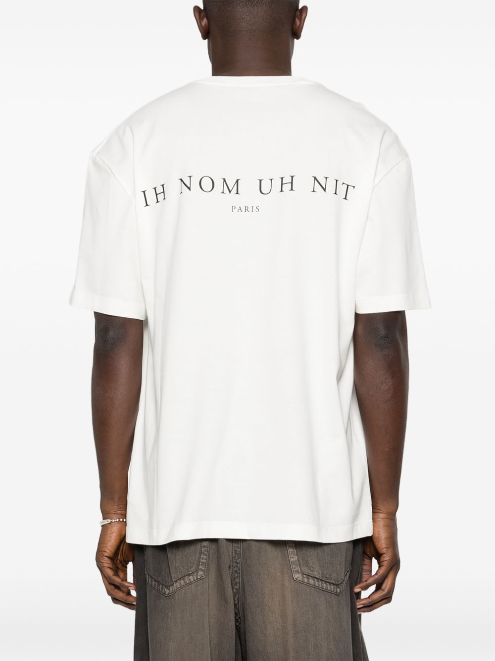 T-shirt Mask Authentic in bianco Ih nom uh nit - uomo 