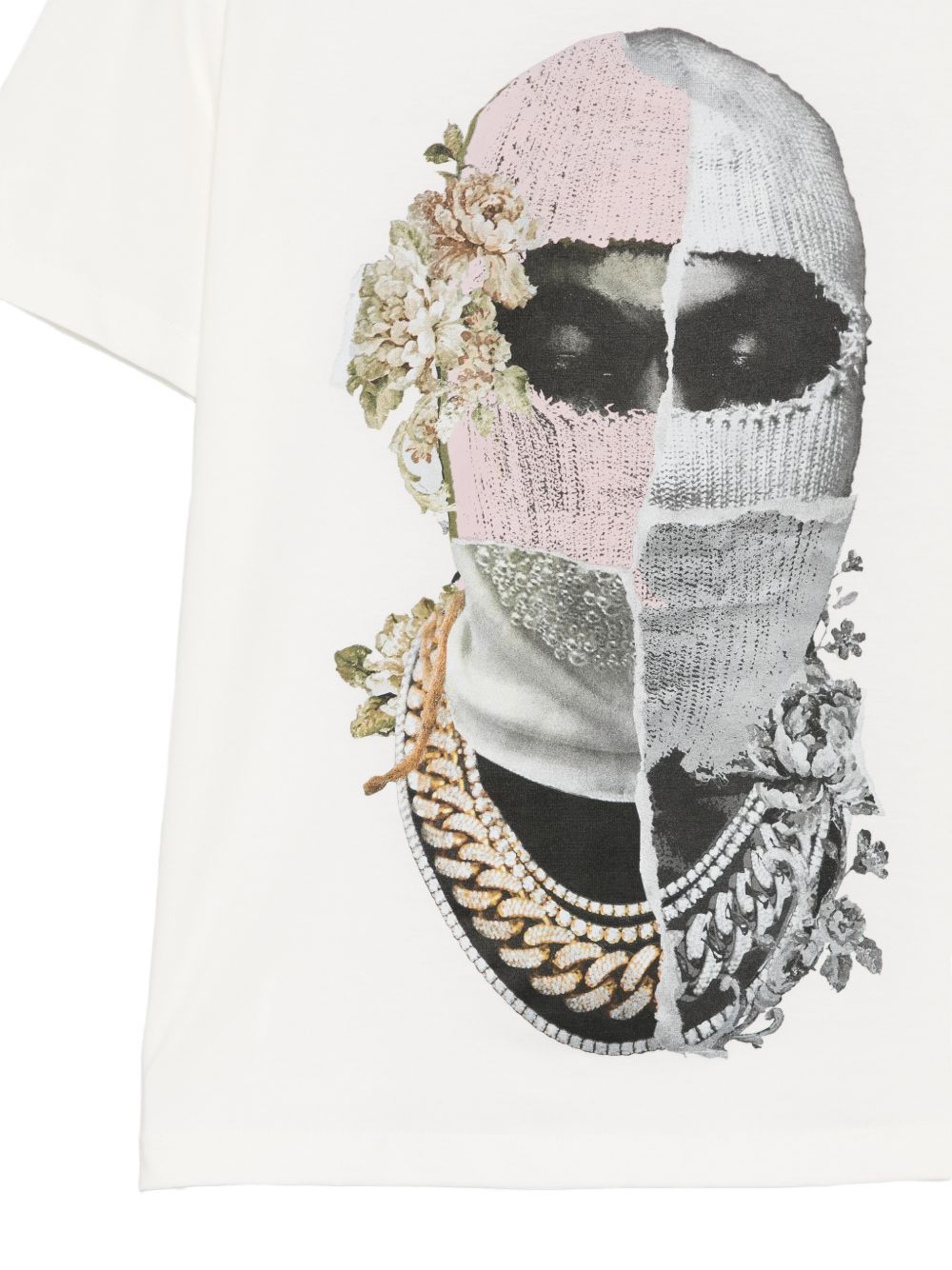 T-shirt con stampa floreale in bianco Ih nom uh nit - uomo 