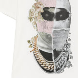 T-shirt con stampa floreale in bianco Ih nom uh nit - uomo 