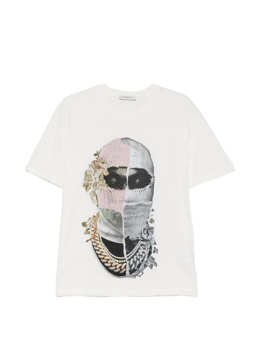 T-shirt con stampa floreale in bianco Ih nom uh nit - uomo 
