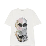 T-shirt con stampa floreale in bianco Ih nom uh nit - uomo 