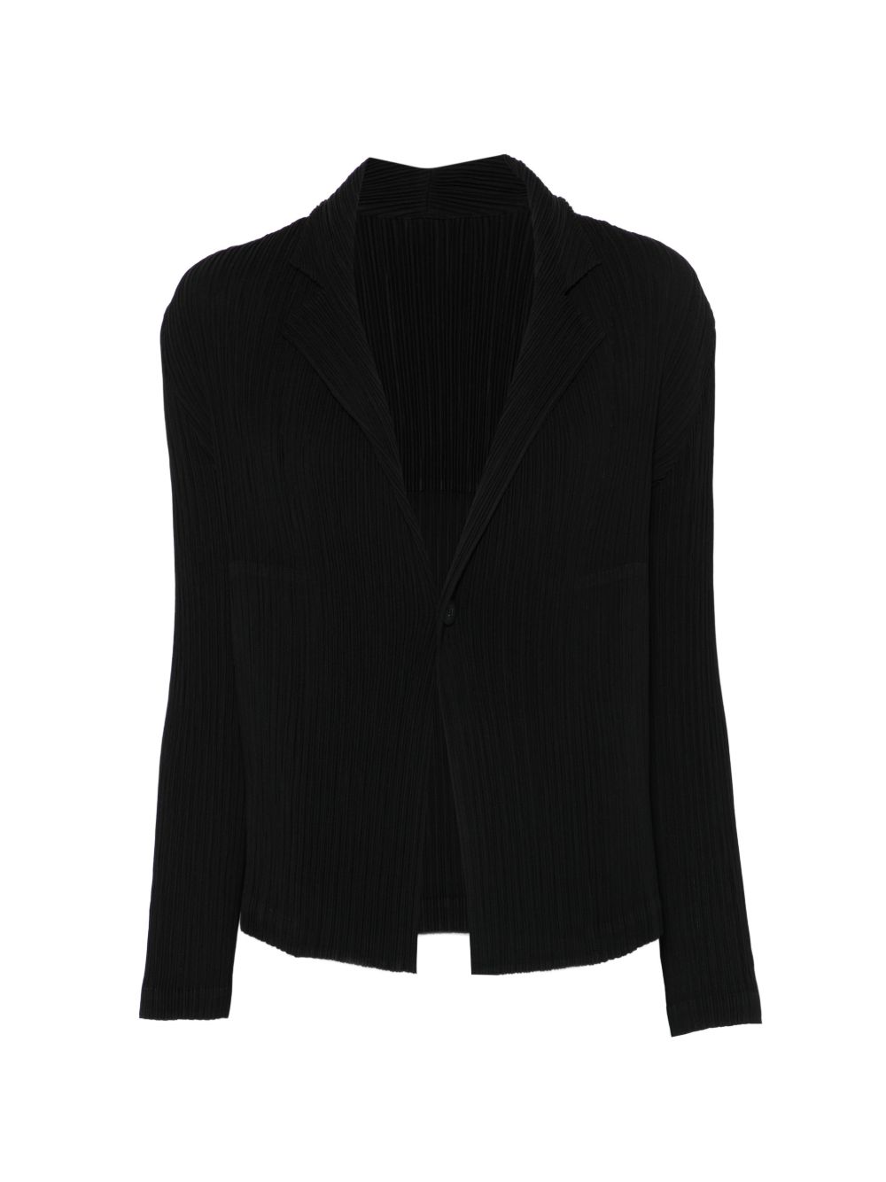 Top plisettato con bottone  in nero Issey miyake  - donna 