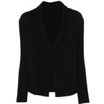 Top plisettato con bottone  in nero Issey miyake  - donna 
