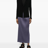 Top plisettato con bottone  in nero Issey miyake  - donna 