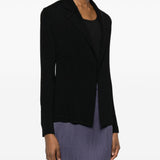 Top plisettato con bottone  in nero Issey miyake  - donna 