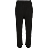 Pantaloni effetto plisse in nero 