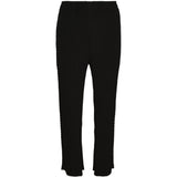 Pantaloni effetto plisse in nero 