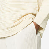 Pantaloni con pieghe in bianco Issey miyake  - donna 
