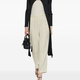 Pantaloni effetto plissé color crema Issey miyake - donna 