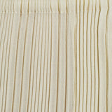 Pantaloni effetto plissé color crema Issey miyake - donna 