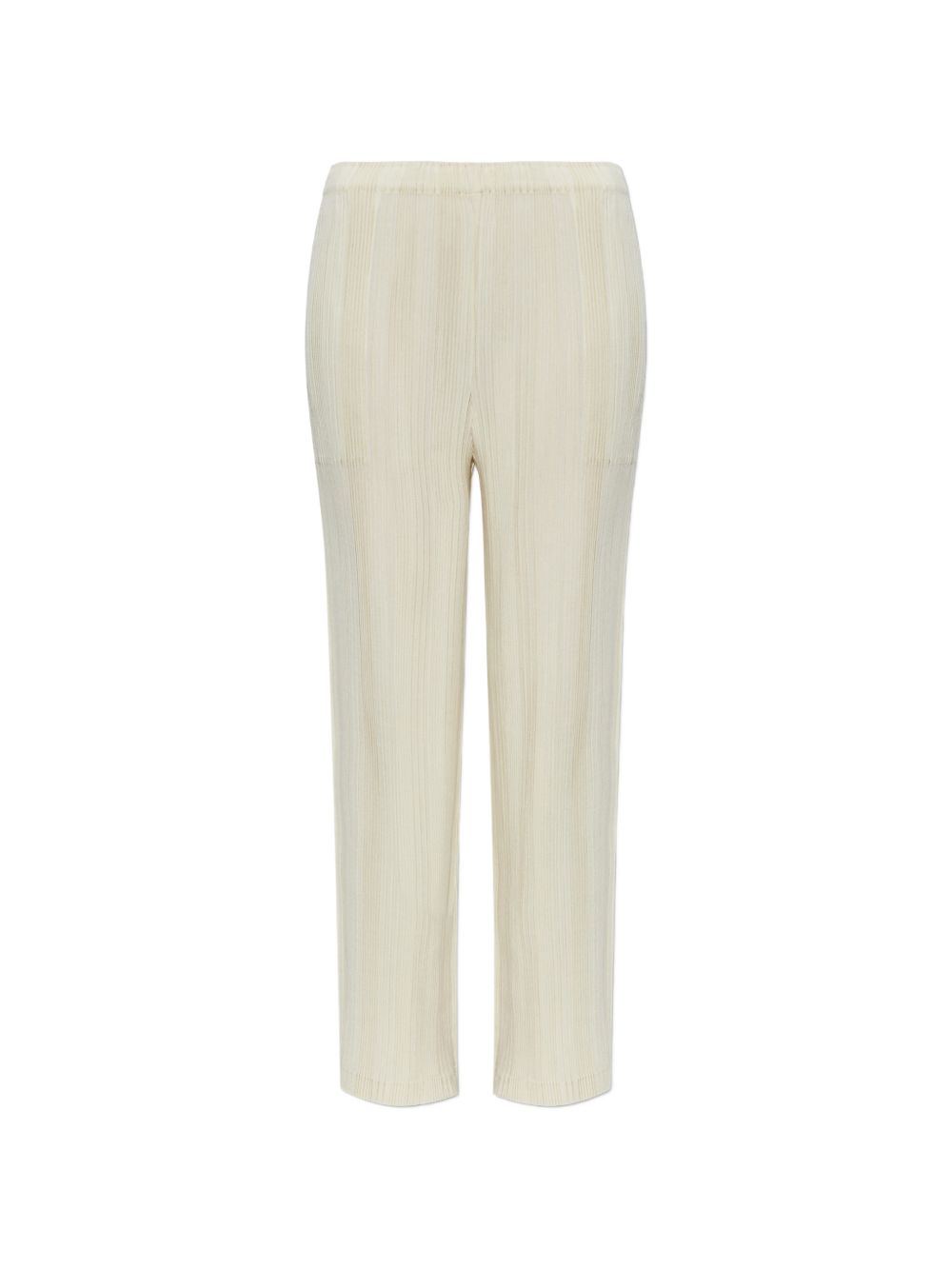 Pantaloni effetto plissé color crema Issey miyake - donna 