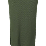Abito midi plisettato Rhombus in verde Issey miyake - donna 
