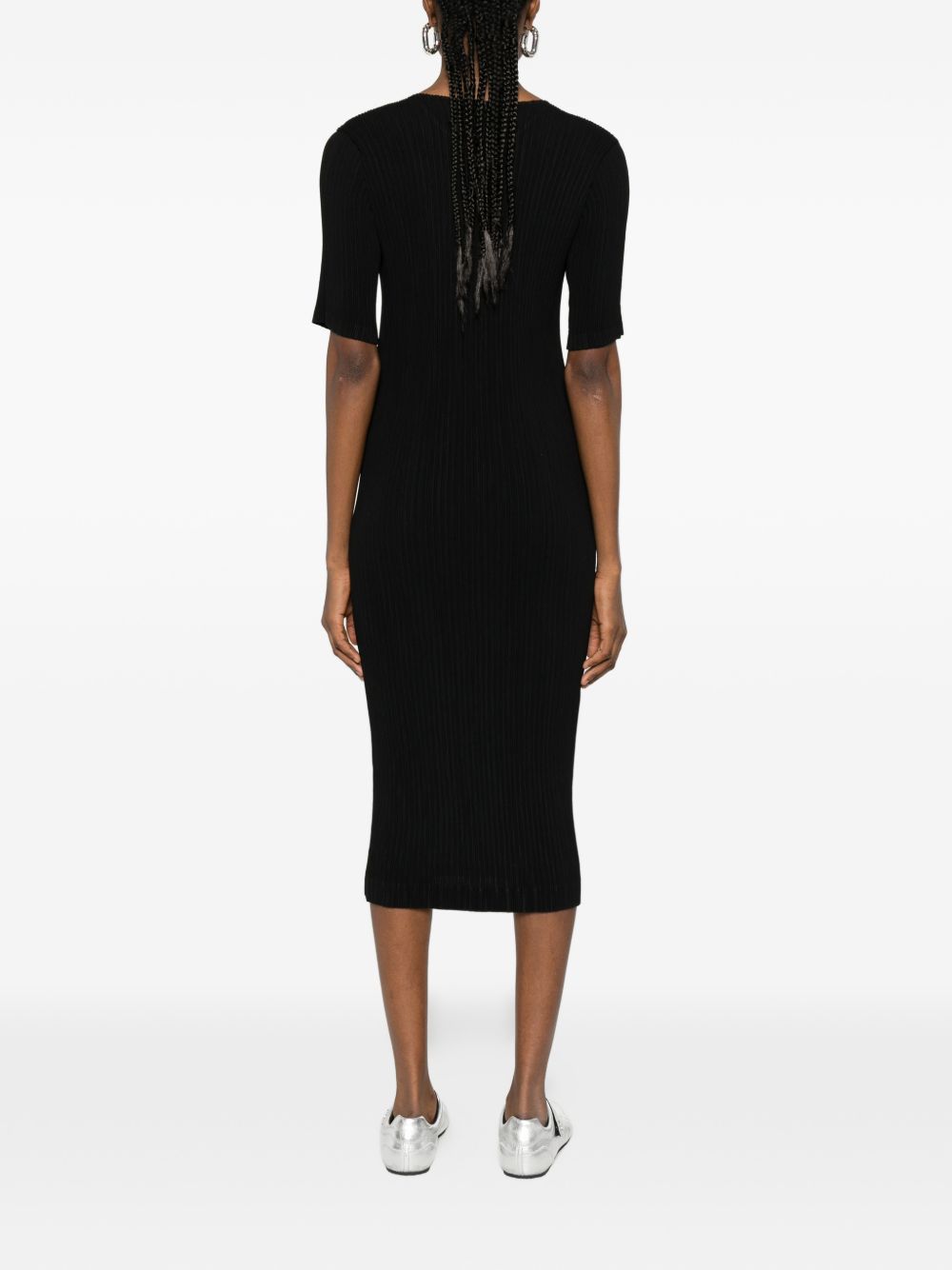 Abito midi plissettato in nero Issey miyake  - donna 