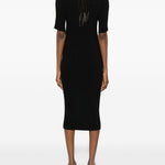 Abito midi plissettato in nero Issey miyake  - donna 