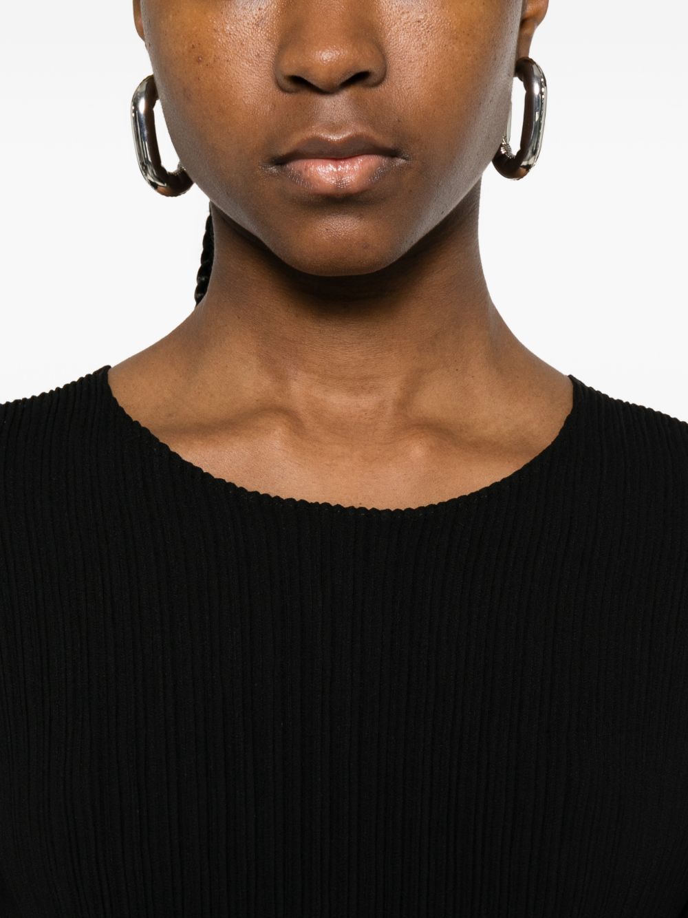 Abito midi plissettato in nero Issey miyake  - donna 