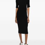 Abito midi plissettato in nero Issey miyake  - donna 