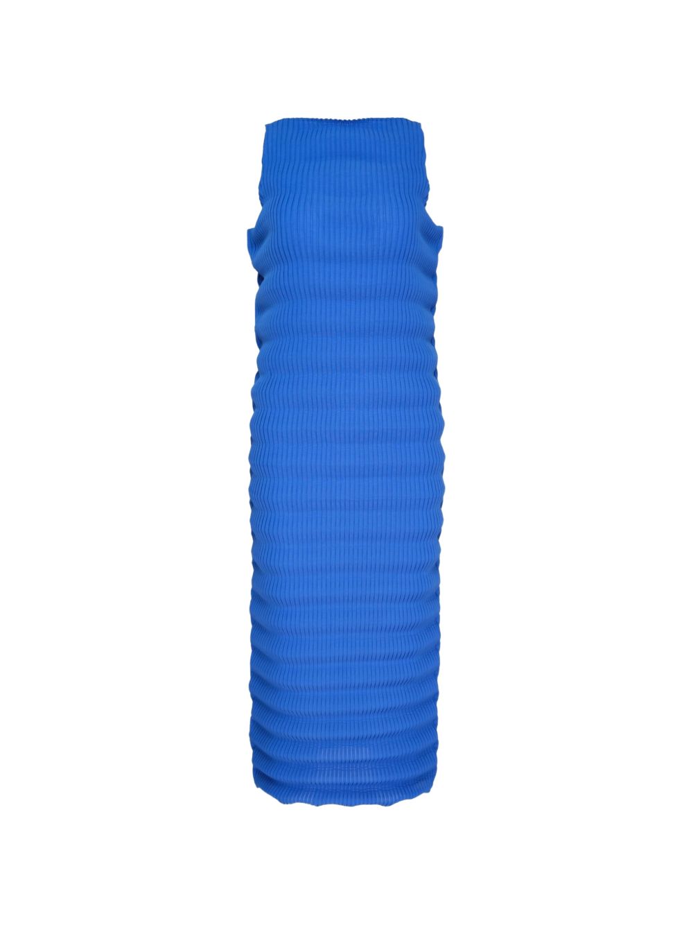Abito midi spring con design plisettato in blu 