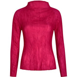 Top a maniche lunghe in rosa Issey miyake - donna 