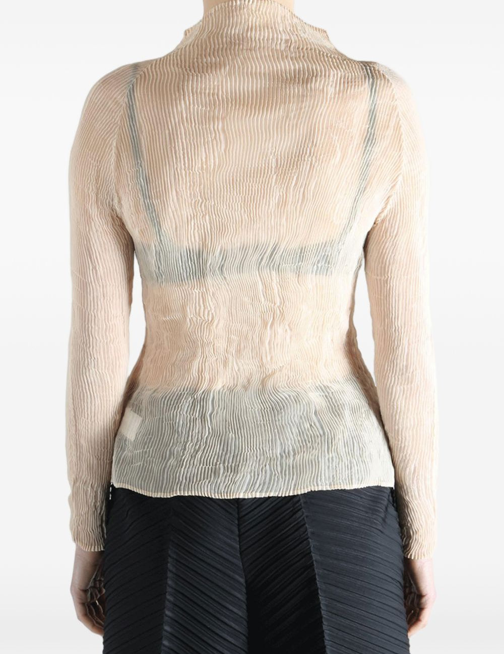 Top plissettato in beige Issey miyake - donna 