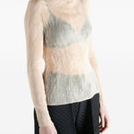 Top plissettato in beige Issey miyake - donna 