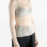 Top plissettato in beige Issey miyake - donna 