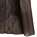 TOP SCOLLO A V SEMI TRASPARENTE IN MARRONE ISSEY MIYAKE - donna 
