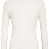 Top a maniche lunghe con design plisettato in bianco Issey miyake - donna 