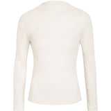 Top a maniche lunghe con design plisettato in bianco Issey miyake - donna 