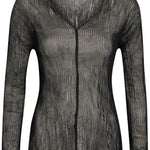 Top effetto plisse in nero Issey miyake  - donna 