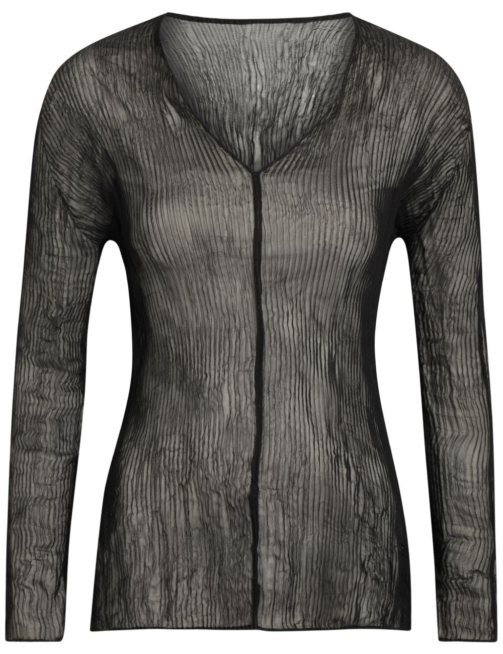 Top effetto plisse in nero Issey miyake  - donna 