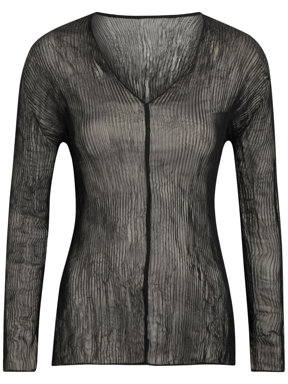 Top effetto plisse in nero Issey miyake  - donna 