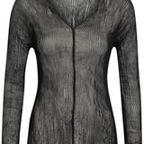 Top effetto plisse in nero Issey miyake  - donna 
